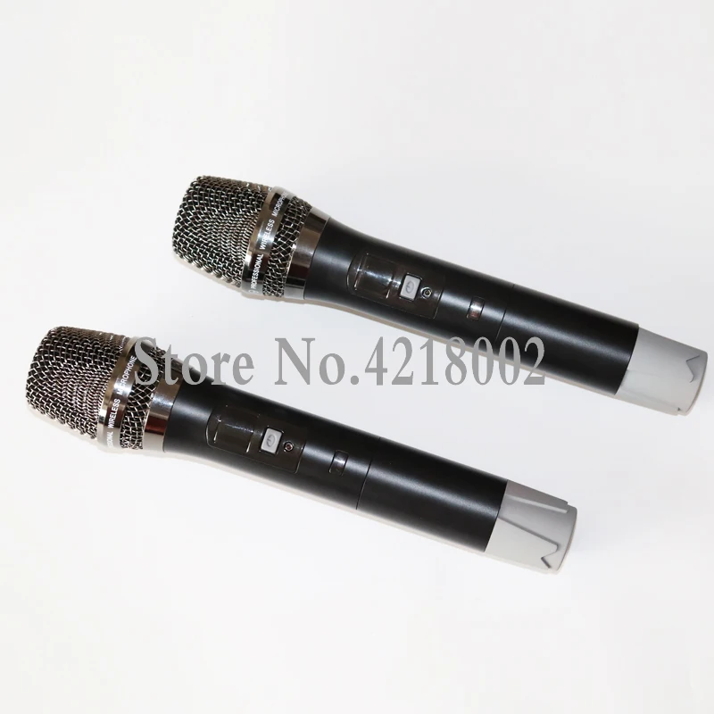 Профессиональный UHF беспроводной микрофон система DJ Караоке 2 Динамический
