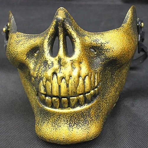Унисекс Ретро 3D Череп Скелет половина лица Защитная маска для Хэллоуина вечерние CS Store 207