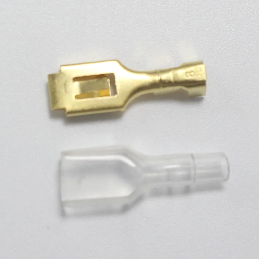 100 шт. силиконовый чехол для 6 3 мм медный мужской и женский обжимный терминал