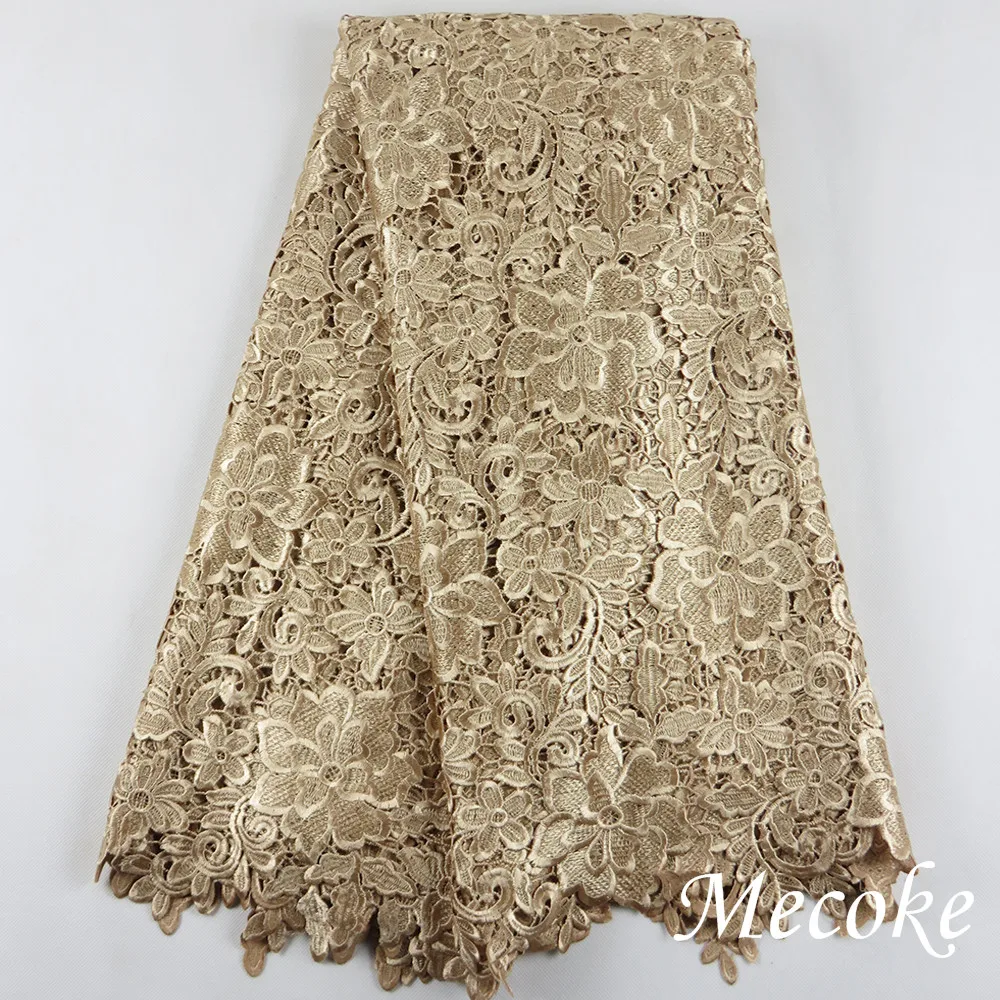 Top Selling Water soluble lace African Organza Guipure Lace Fabric For Wedding Dress Fast Delivery And High Quality French cord | Дом и сад