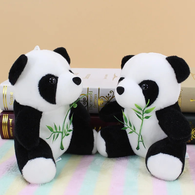 cute panda plush toy small 18cm lovely soft doll one lot/ 10 pcs party activity Christmas gift s2381 | Игрушки и хобби