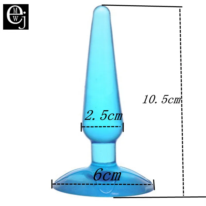 Прозрачная силиконовая маленькая Анальная пробка игрушка Эротическая с сильной