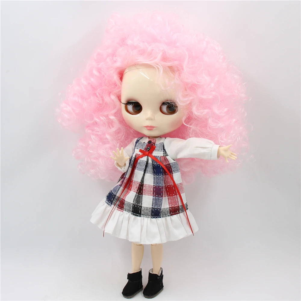 Кукла ледяная DBS Blyth 1/6 bjd белая кожа сустав тело Afor розовые волосы QE126 кукла