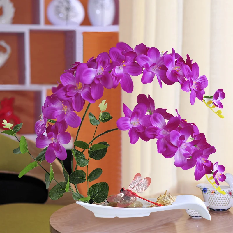 Phalaenopsis имитация цветочный горшок вид костюм офисный поддельный цветок гостиная