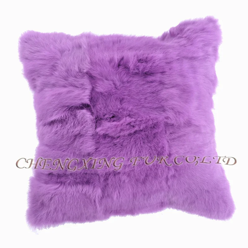 Бесплатная доставка недорогой декоративный чехол из чистого кроличьего меха для