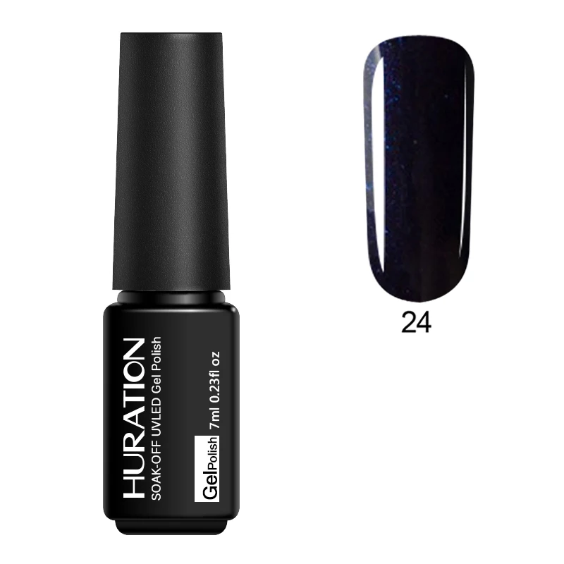 Huration 7 мл чистый Гель-лак цветной Гибридный УФ-Маникюр для ногтей Дизайн Сияющий