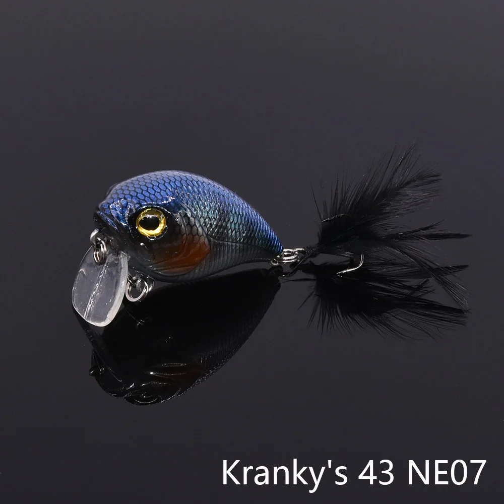Krankys 43 NE07 MAKEBASS 0,25 дюйма/унций маленький гольян плавающий подвесной рыболовные приманки набор кривошипная приманка-топвотер для рыбалки твердый воблер - Цвет: Krankys 43 NE07