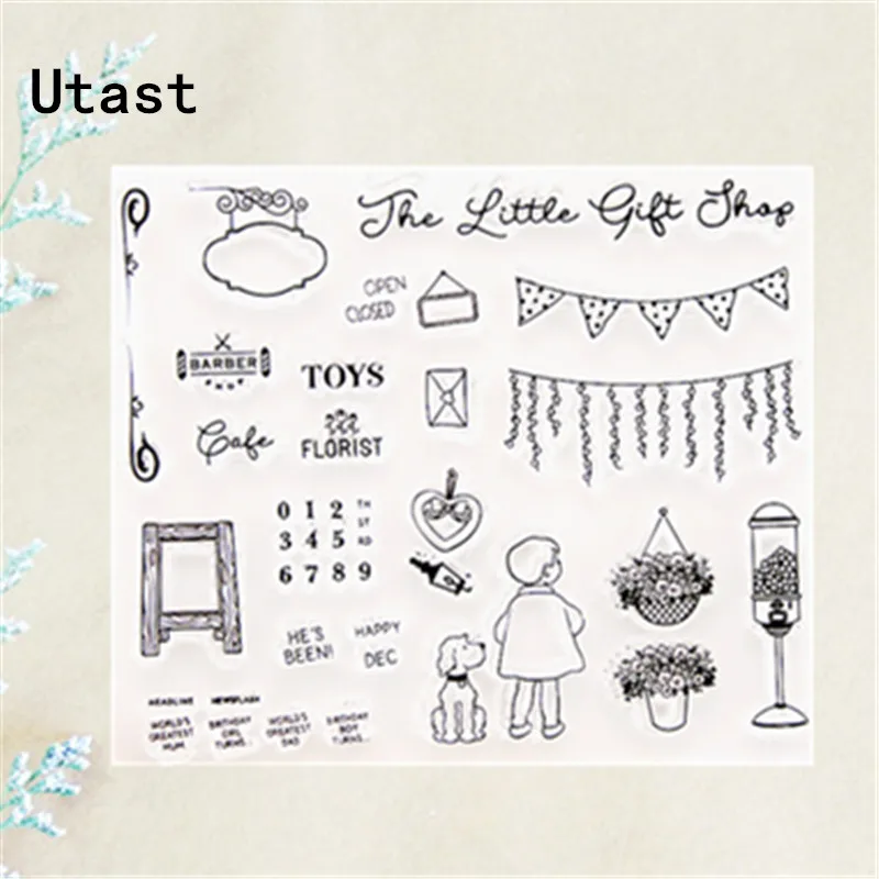 Партия игрушки мальчик прозрачные силиконовые штампы/прозрачный резиновый