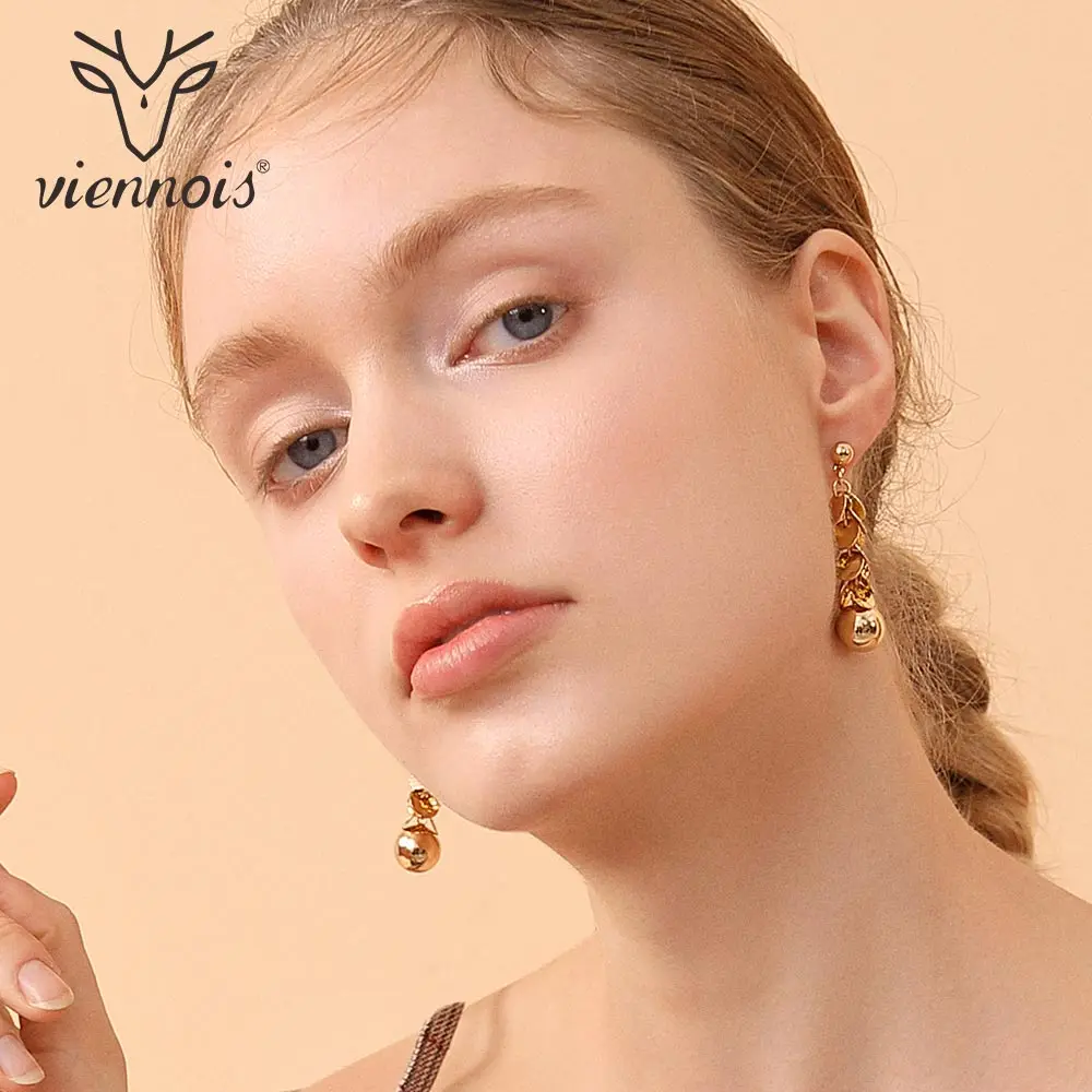 Viennois Висячие серьги для женщин круглые серьги-кисточки женские свадебные украшения