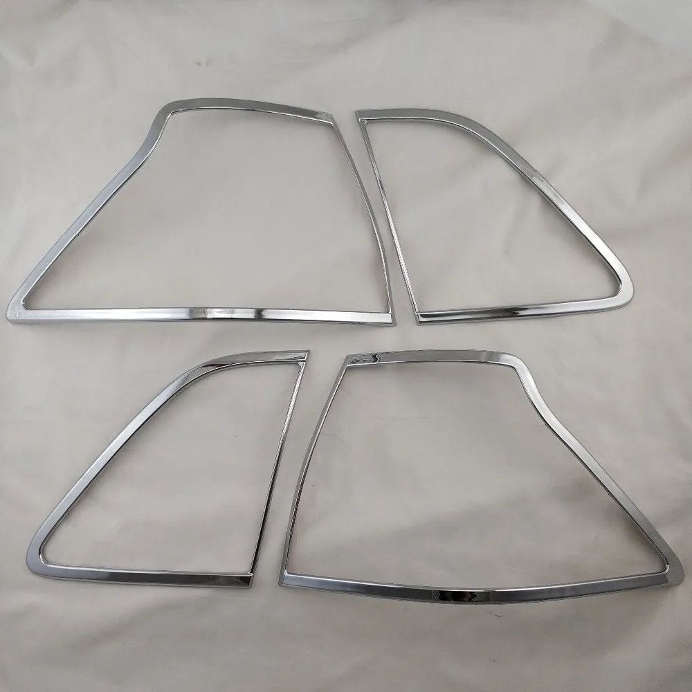 Для Toyota Crown 2003 2004 2005 2006 2008 ABS хромированная лампа для фары заднего света крышка отделка задний фонарь крышка 4 шт