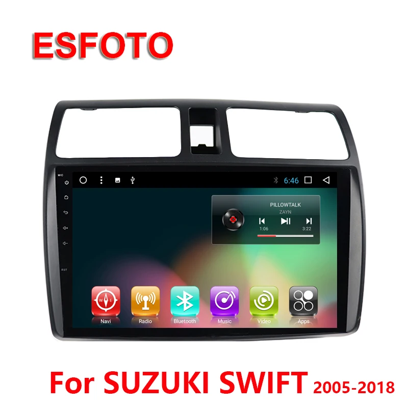 2 Din автомобильное радио Android 7 1 gps Navi для Suzuki Swift 2005 2006 2007 2008 2009 2010 навигационное