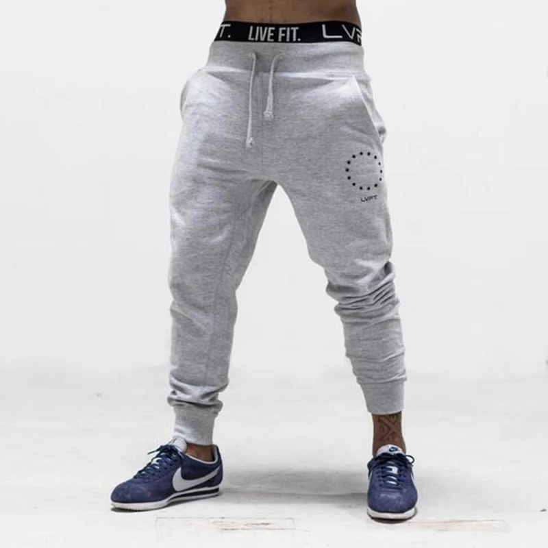 2015 Новый Мужчины Брюки SportsRunning SoccerPrinting Jogger Штаны Бодибилдинг Фитнес спортивные |