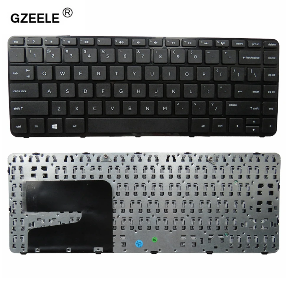 Клавиатура GZEELE Black US для HP ProBook 340 G1 345 G2 248 без рамки|Клавиатуры замены| |