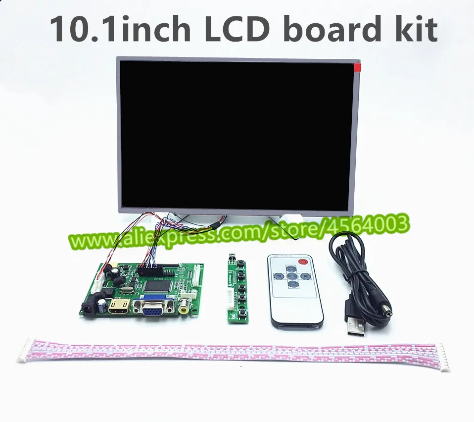 Дисплей 10 1 дюйма HD 1280*800 HDMI VGA 2AV LVDS контроллер экрана B101EW05 плата драйвера ЖК