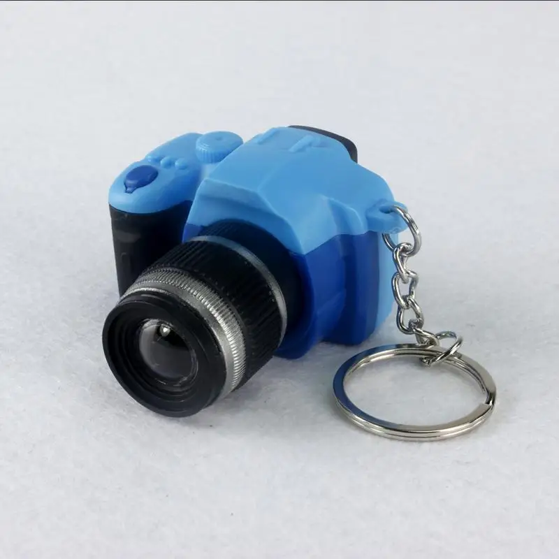 1PC Stylish Fancy Creative Camera Led Keychains With Sound LED Flashlight Key Chain Toy Ring Amazing Gift Keychain | Украшения и