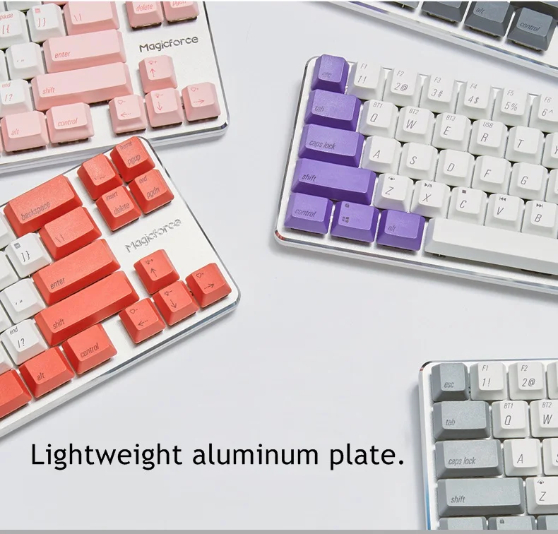 Magicforce Smart 2 Bluetooth 4,0 Беспроводная/USB Проводная Двухрежимная 68 клавишная механическая клавиатура PBT Keycap подключение нескольких устройств