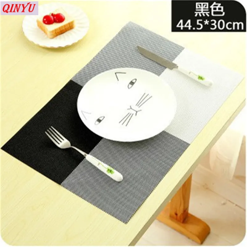 30*44.5cm Non-slip Pad Kitchen Accessories Dining Table Mats Oil-proof Placemat Heat Insulation Waterproof | Дом и сад