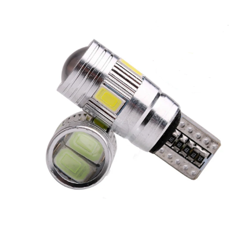 Simeway В 2 шт. 12 Canbus светодио дный 10 LED W5W 5630 6smd лампы без ошибок зазор свет белый синий