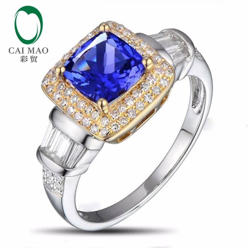 1.63ct обручальное кольцо из желтого