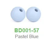 Pastel Blue Chenkai 100 шт 9 мм без БФА, силиконовый детский соски-пустышки круглые бусины DIY пустышка Жевательная бижутерия чувствительный Прорезыватель аксессуары для игрушек - Цвет: Pastel Blue
