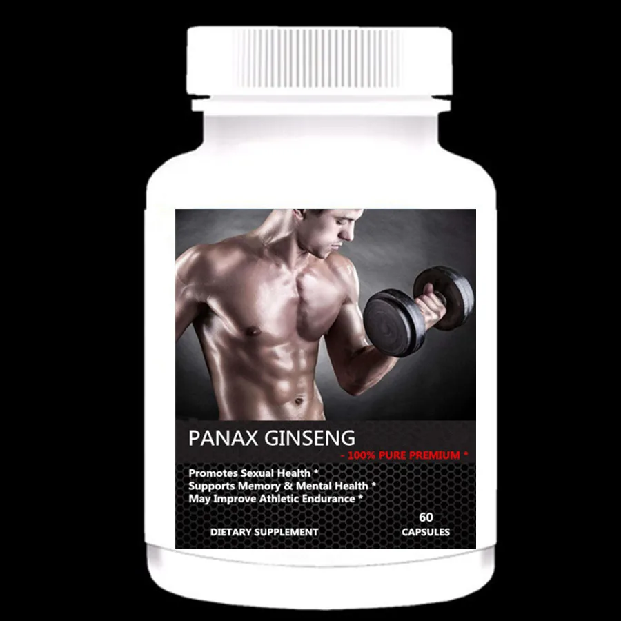 1 bottle Органический красный корейский женьшень Panax(500 мг Максимальная сила) корень экстракт комплекс, высокая эффективность гинзенозидов для женщин и мужчин - Цвет: 1 bottle