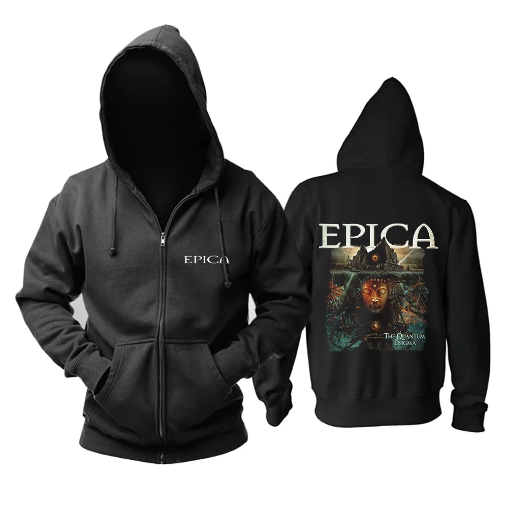11 видов конструкций свитшоты на молнии Epica рок толстовки из мягкого хлопка в