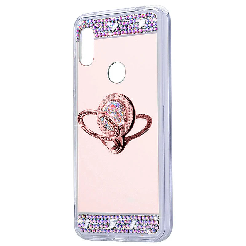 Mirror Soft Ring Case for Huawei Nova 6 SE P30 P20 P8 P9 Lite 2017 P10 P Smart Z 2019 Plus Y5 Y6 Prime 2018 Y7 Phone Cover | Мобильные