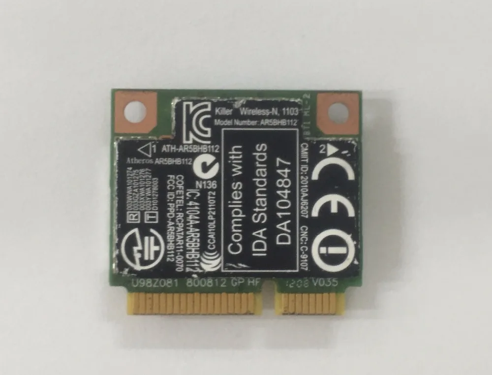 Мини карта Atheros AR9380 AR5BHB112 450 Мбит/с 802.11n|wireless card|network cardatheros ar9380 |