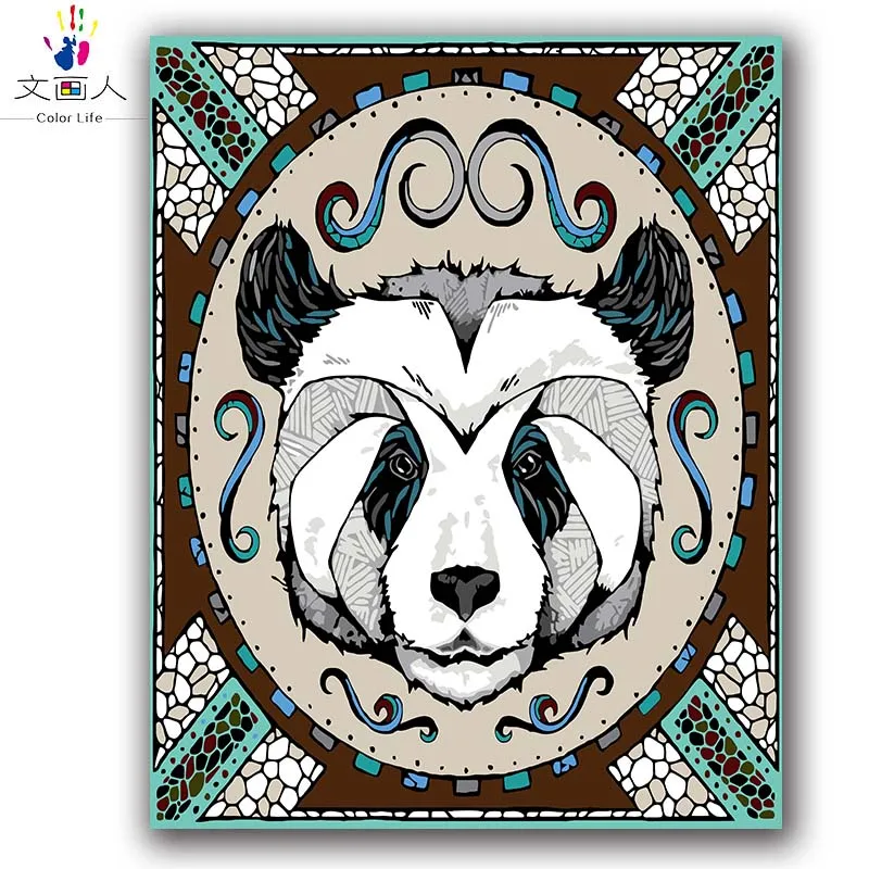 Русская культура животных Бурый Медведь diy цифровая картина маслом по номерам на