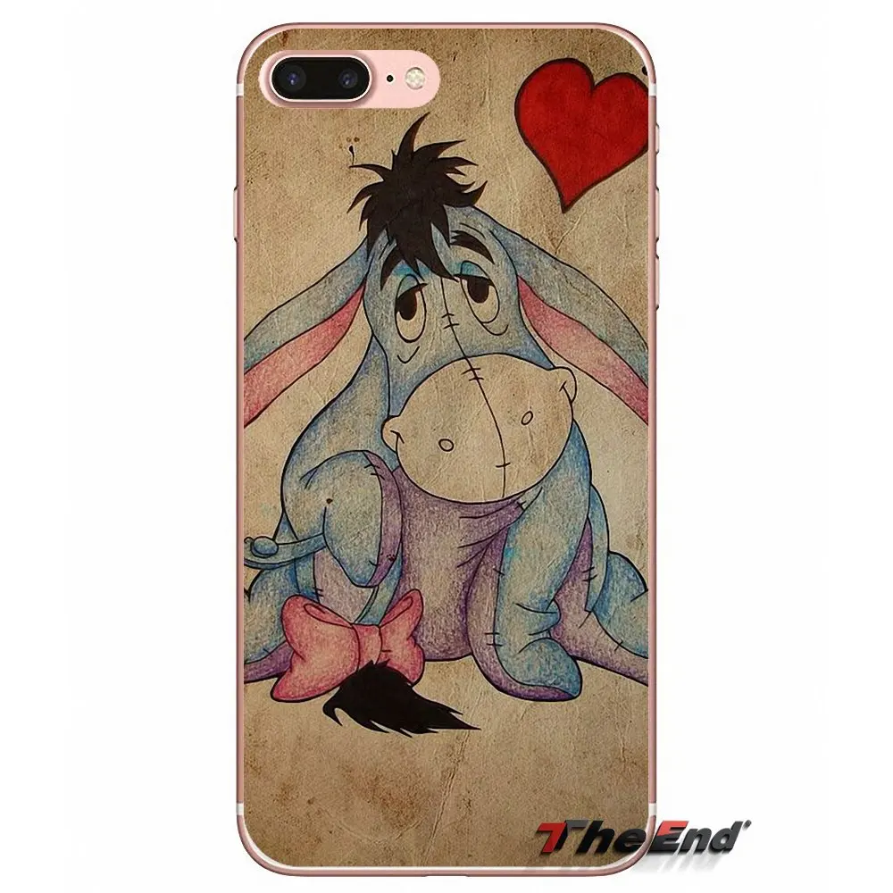 Мультяшный Ослик искусство Eeyore ТПУ силиконовый чехол для Huawei P Smart Y6 Pro P8 P9 P10 Nova P20