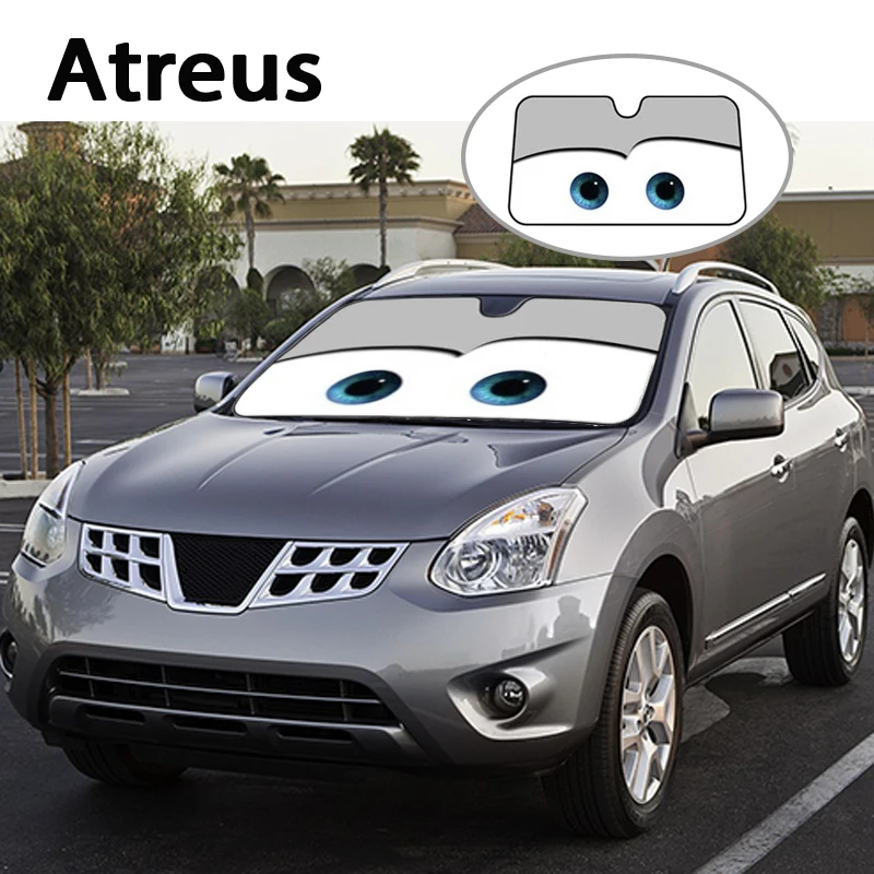 Atreus 1 шт. мультяшное автомобильное окно лобовое стекло крышка ветрового стекла