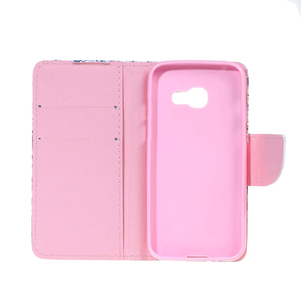 Coque Galaxy A5 2017 чехол Магнитный кошелек сумочка книга мультфильм Кожаный Чехол СПС