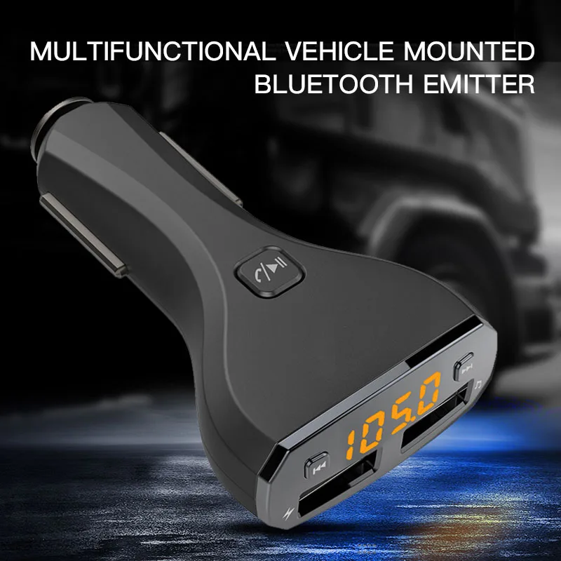 Автомобильный fm передатчик автомобильное зарядное устройство с двумя usb портами