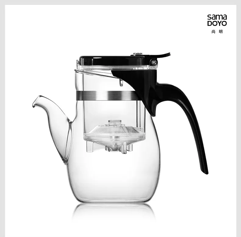 

2017 Washable filter glass heat-resistant glass tea set tea pot Cup 600ML instant heating type eletric kettle