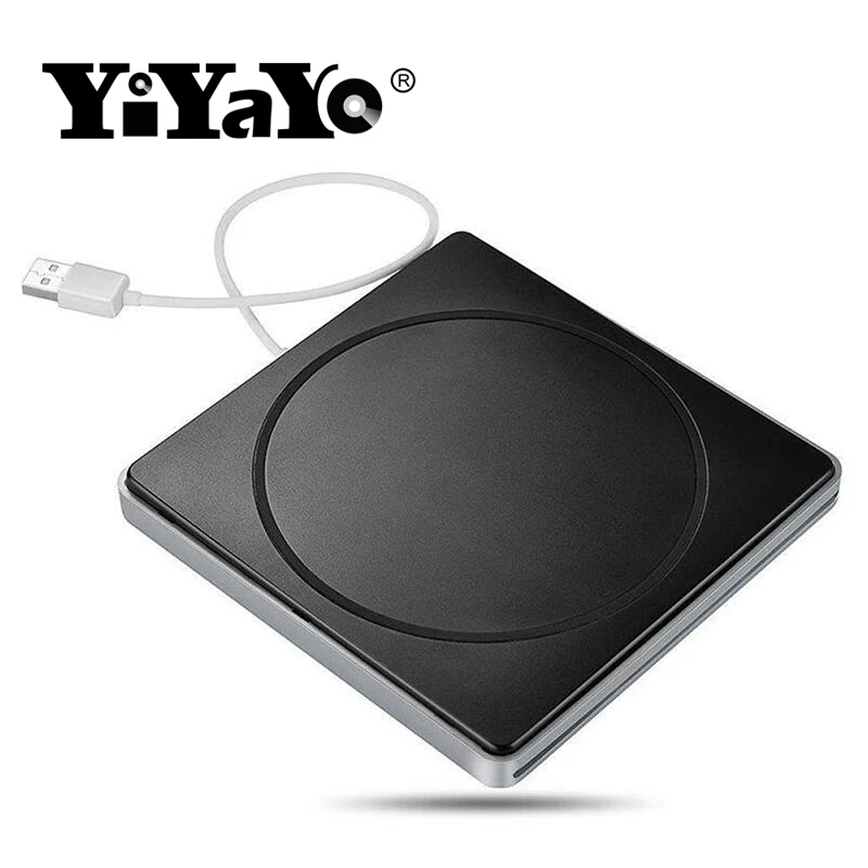 YiYaYo Bluray привод Внешний DVD RW горелка Писатель слот нагрузки 3D Blue-ray Combo USB 3,0 BD-ROM плеер для Macbook Pro Mac ноутбука