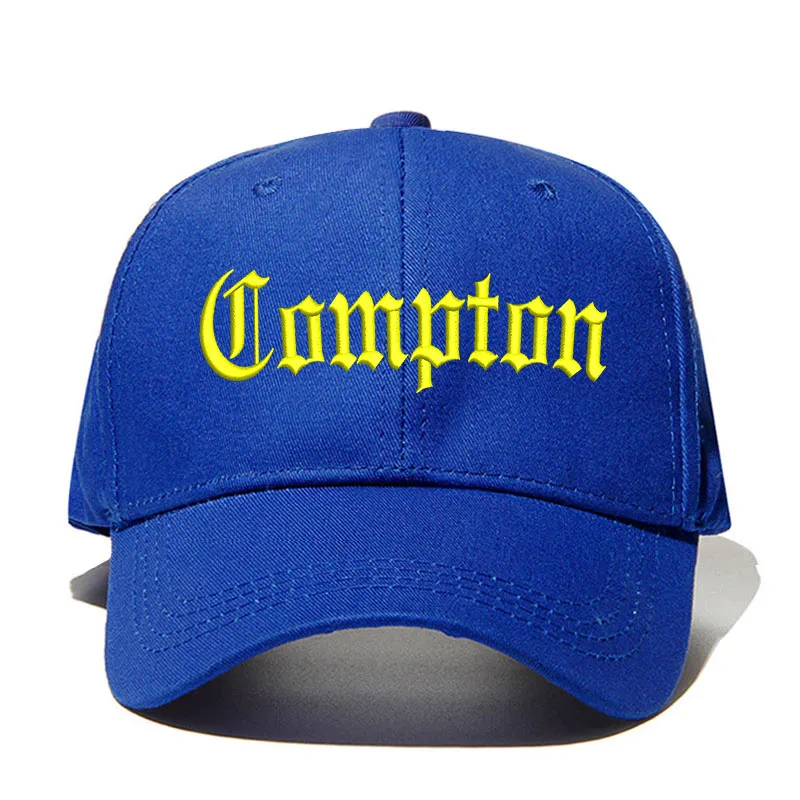 blue yellow Compton, мужская бейсбольная кепка со старинной вышивкой, унисекс, хлопковая кепка для папы, летняя бейсболка, женская, на заказ, Прямая поставка - Цвет: blue yellow