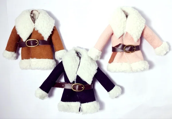 Зимнее пальто Новые кукольные аксессуары Girl DIY 1/6 Одежда для кукол кашемировая