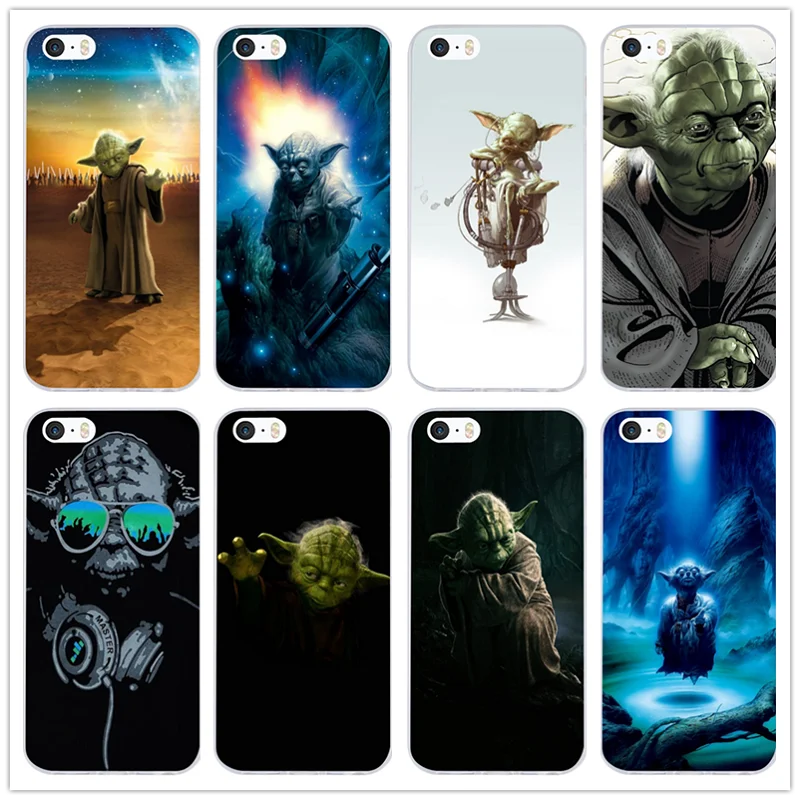 Soft TPU Silicone Mobile Phone Cases Cover for iPhone X 10 7 6 6s 8 Plus 4 4S 5 5S SE 5C Bags Hot Adorable Star Wars Doodles | Мобильные