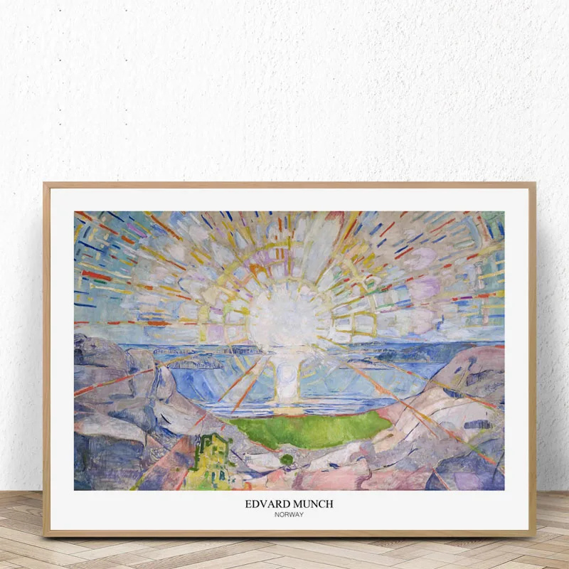 Edvard Munch's The Scream Art Print Poster Canvas Wall Picture - Famous Painting for Living Room Home Decoration image 3