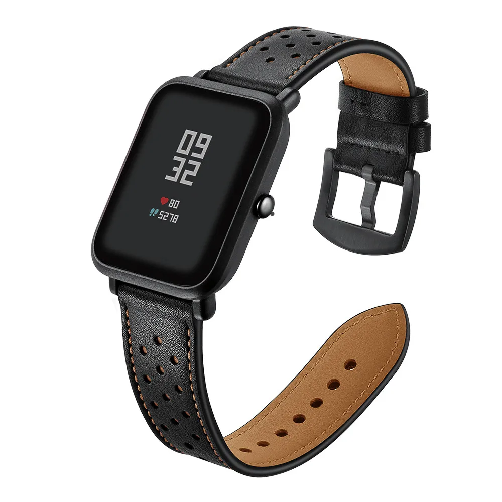 Ремешок кожаный для наручных часов Huami Amazfit Bip Youth|Смарт-аксессуары| |