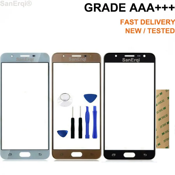 Для Samsung Galaxy J7 Prime G610 On7 сенсорный экран 2016 переднее внешнее стекло для J7Prime панель