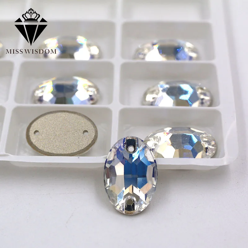 Новые высококачественные Стразы с плоским стеклом и двойными отверстиями