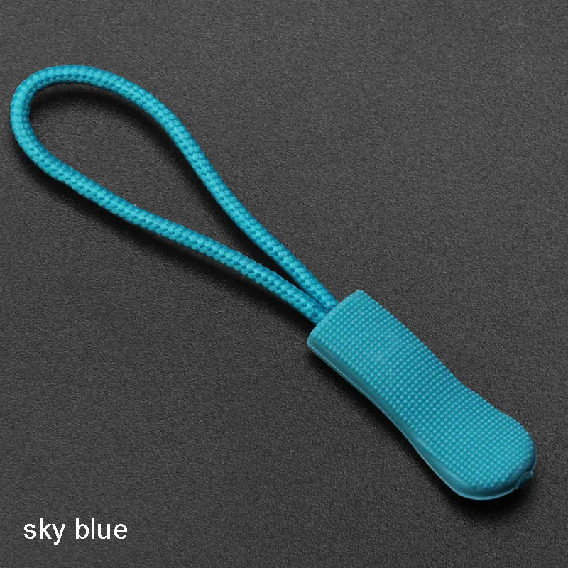 sky blue Прочный багажный рюкзак на молнии, 20 шт., аксессуары для одежды, многоцветные вытяжные ремни, шнур на молнии, сделай сам, одежда для шитья, лариат - Цвет: sky blue