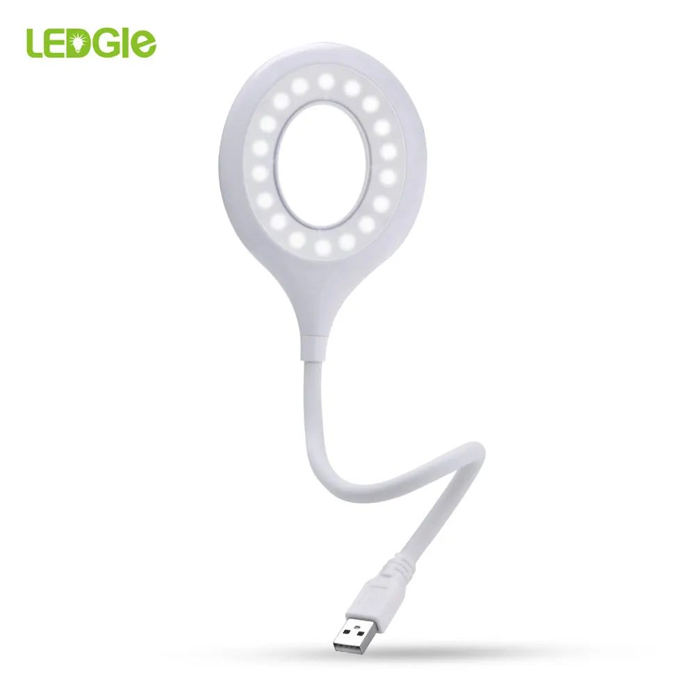 LEDGLE USB чтение светильник 18 светодиодов Гибкая книга лампы для Мощность банка