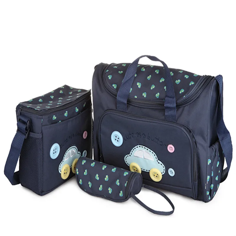 Сумка для подгузников комплект из 4 предметов Высококачественная сумка детских