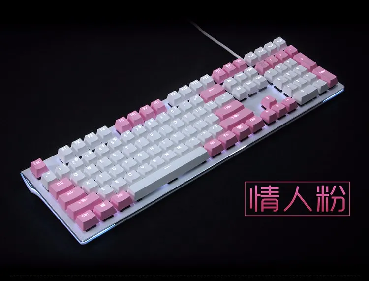 61 PBT keycap для механической клавиатуры с подсветкой, синий, серый, красный, светодиодный, светящийся, полупрозрачный, keycap cherry mx 87 104 poker