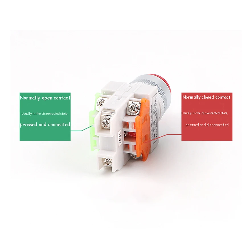 1pc 22mm Emergency Stop Latching Push Button Switch 10A Mushroom Cap 1 Normally Closed Open | Обустройство дома