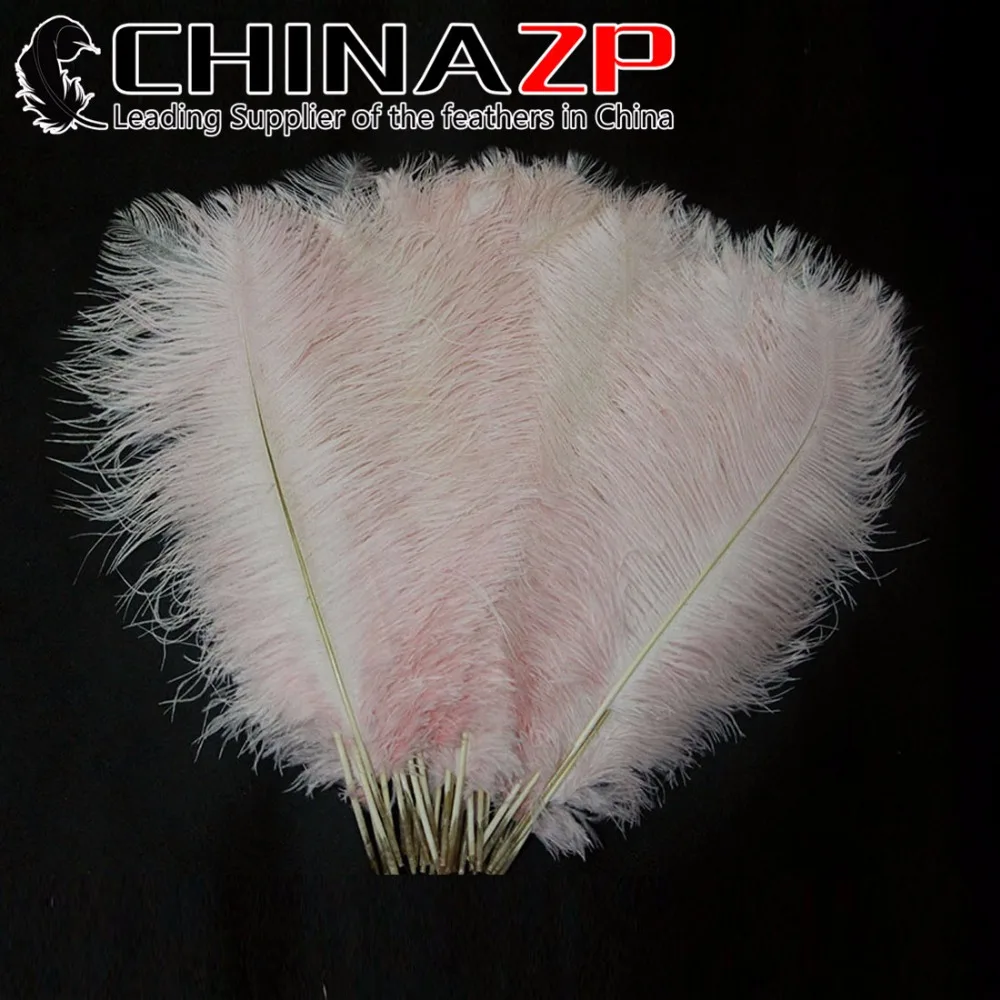 

CHINAZP Factory Large Size 20inch to 22inch (50-55cm) Cheap Wholesale 50pcs/lot Good Quality Light Pink Ostrich Feathers