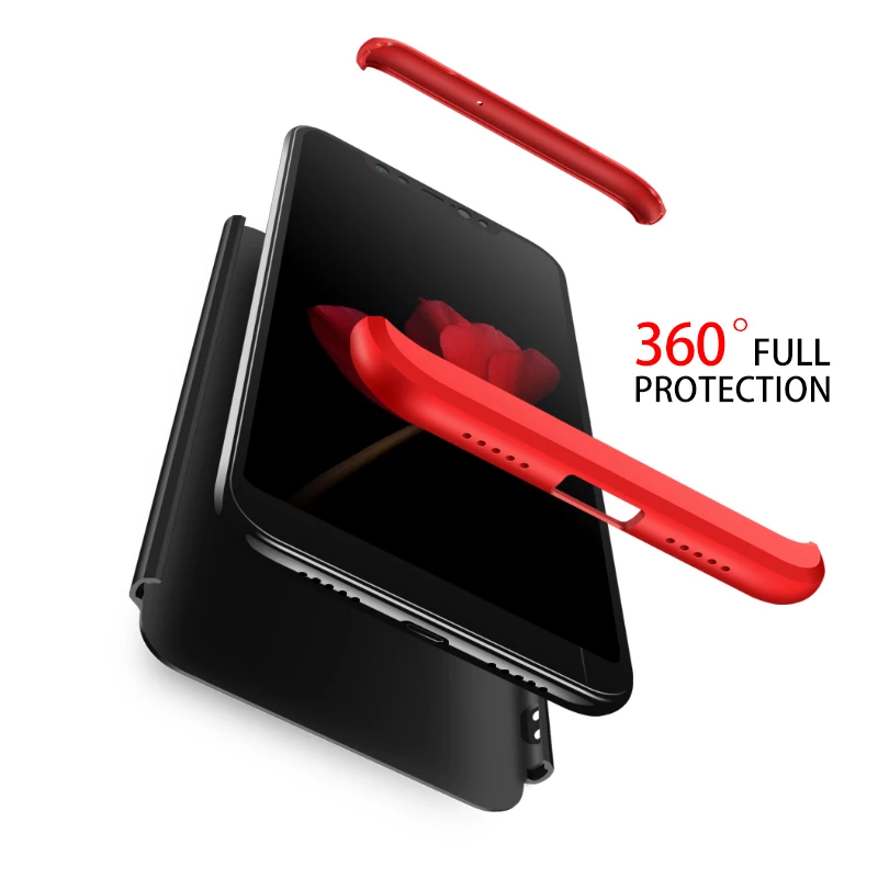 Пластиковый жесткий чехол 3 в 1 с полной защитой на 360 градусов для Xiaomi Redmi Note 7
