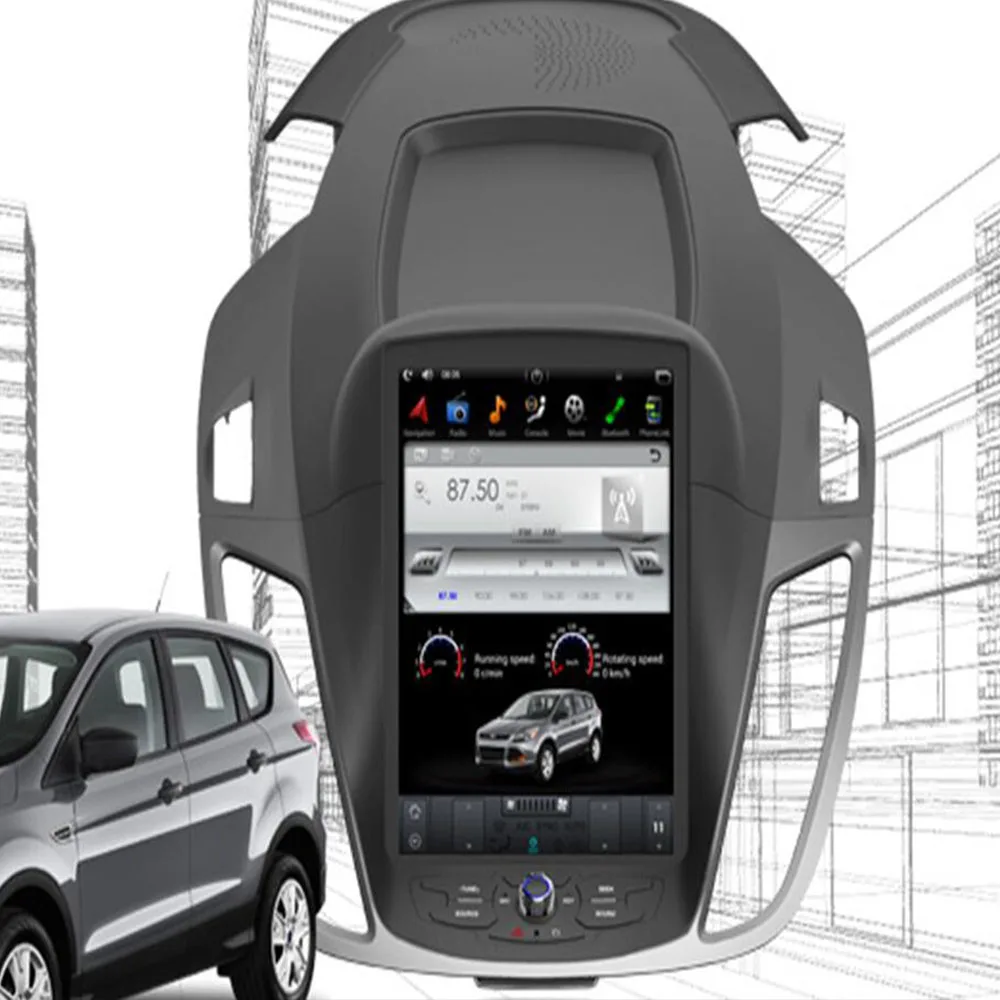 10 4 &quotTesla Android 9 0 Fit FORD KUGA / Escape/c max 2013 2014 2015 второго поколения автомобильный DVD плеер
